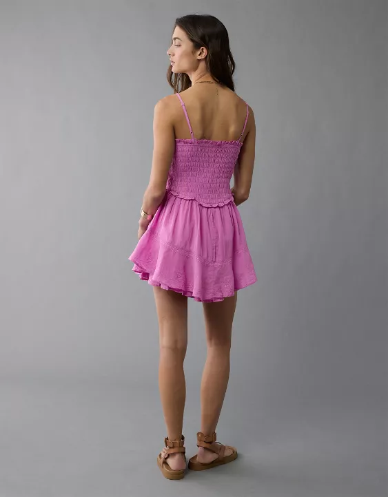 Aeo AE Bella Ruffle Tiered Romper