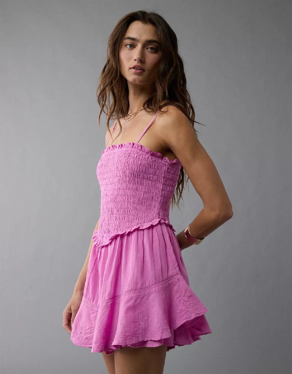 aeo AE Bella Ruffle Tiered Romper