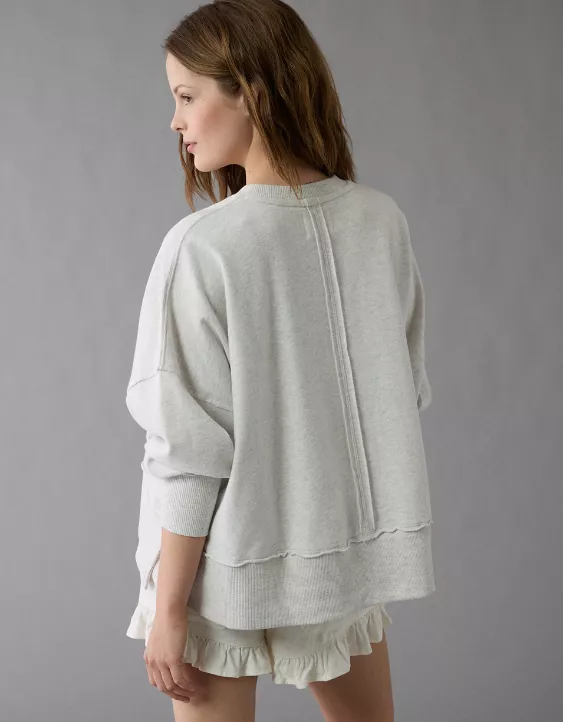 Aeo AE Big Hug Crew Neck Sweatshirt