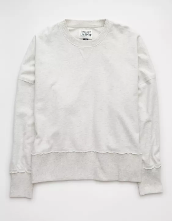 Aeo AE Big Hug Crew Neck Sweatshirt