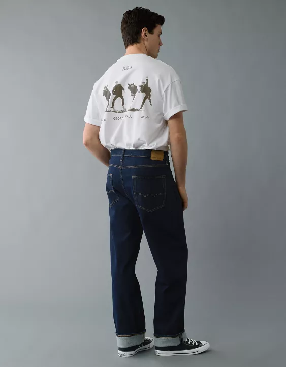 Aeo AE Boxy Beatles Graphic T-Shirt