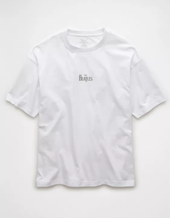 Aeo AE Boxy Beatles Graphic T-Shirt
