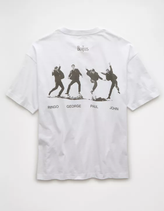 Aeo AE Boxy Beatles Graphic T-Shirt