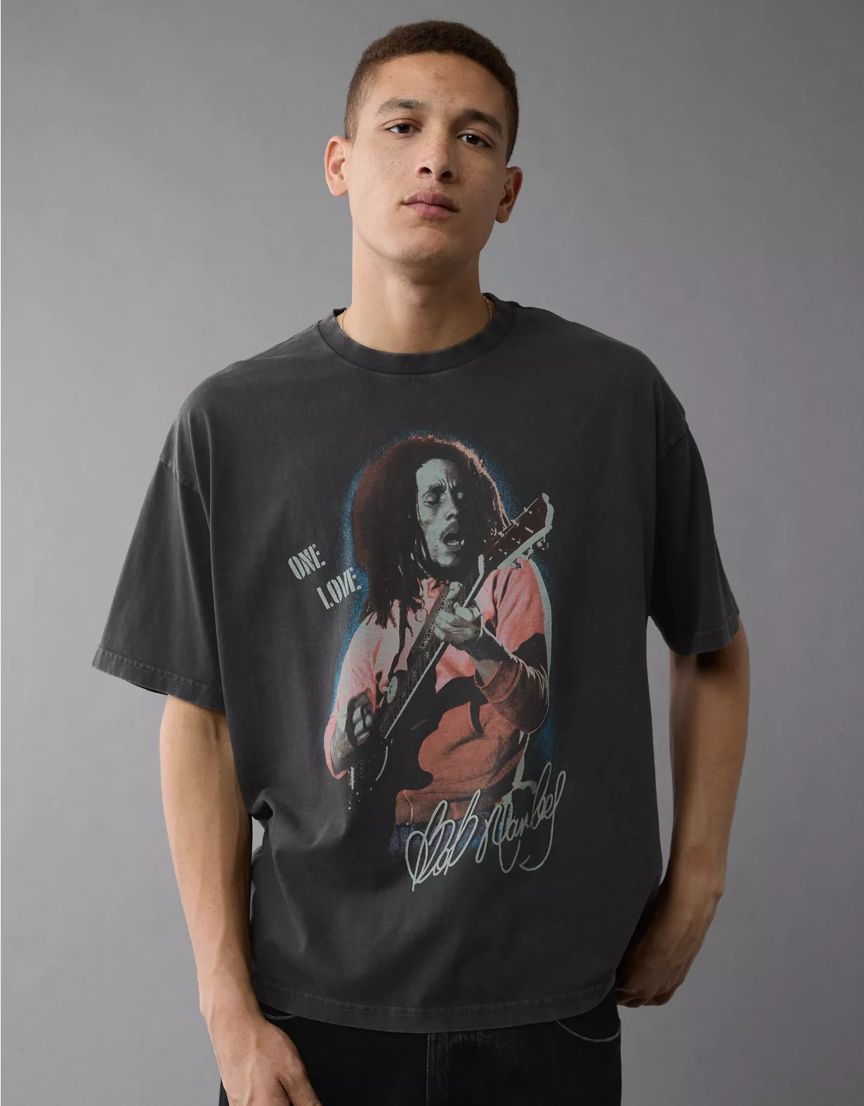 aeo AE Boxy Bob Marley Graphic T-Shirt