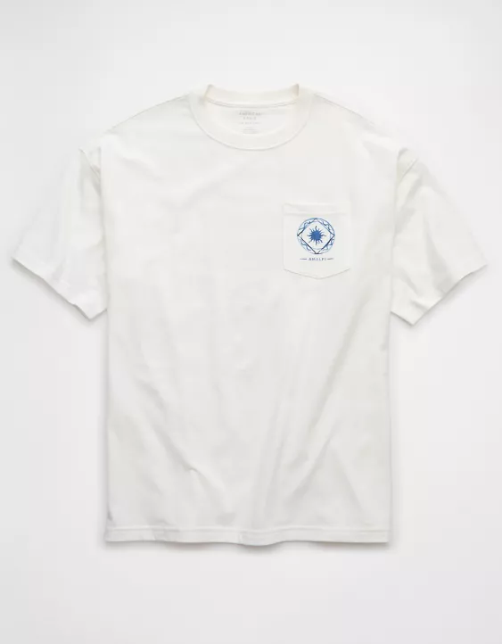 Aeo AE Boxy Destination Graphic T-Shirt