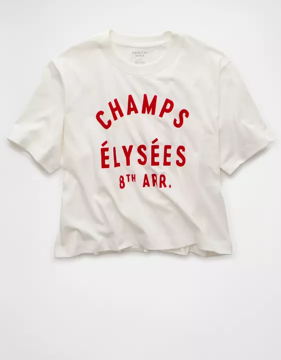 Aeo AE Boxy Destination Graphic T-Shirt