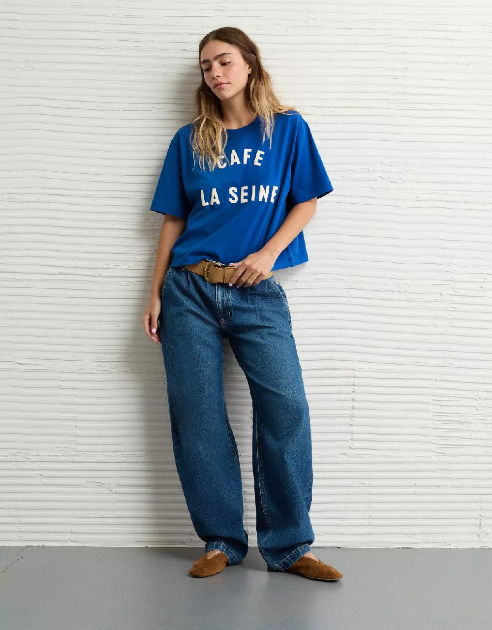 aeo AE Boxy Destination Graphic T-Shirt