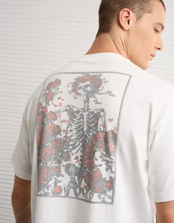 Aeo AE Boxy Grateful Dead Graphic T-Shirt