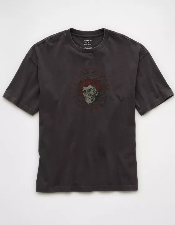 Aeo AE Boxy Grateful Dead Graphic T-Shirt