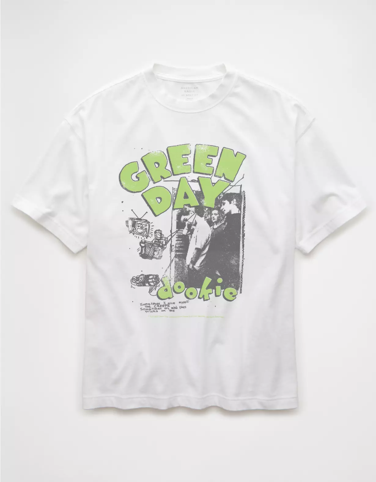 aeo AE Boxy Green Day Graphic T-Shirt