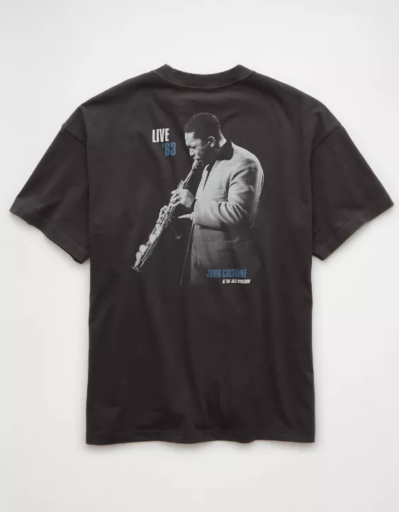 Aeo AE Boxy John Coltrane Graphic T-Shirt