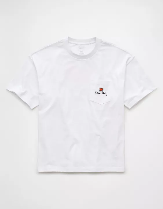 Aeo AE Boxy Keith Haring Graphic T-Shirt