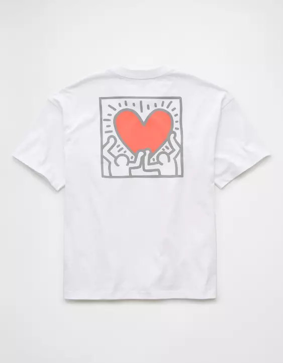 Aeo AE Boxy Keith Haring Graphic T-Shirt