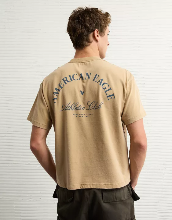 Aeo AE Boxy Logo Graphic T-Shirt