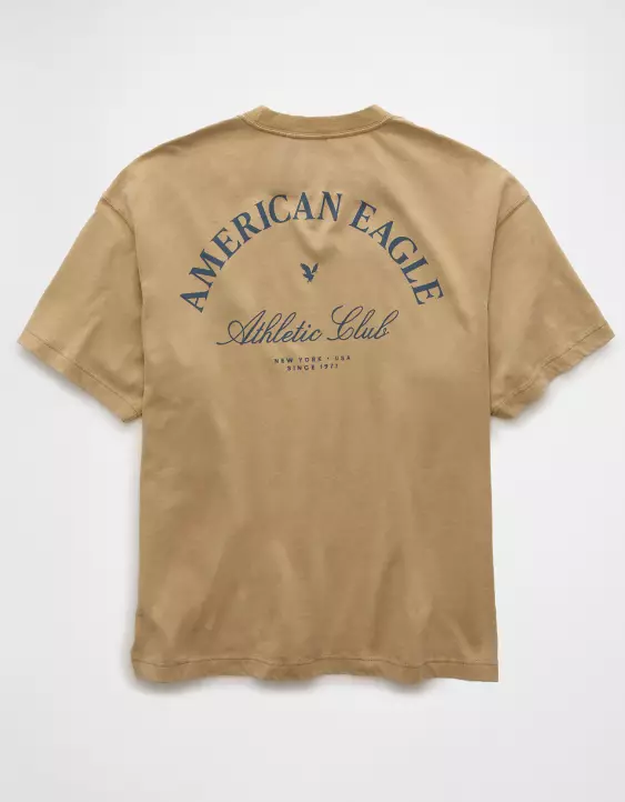 Aeo AE Boxy Logo Graphic T-Shirt
