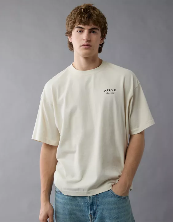 Aeo AE Boxy Logo Graphic T-Shirt