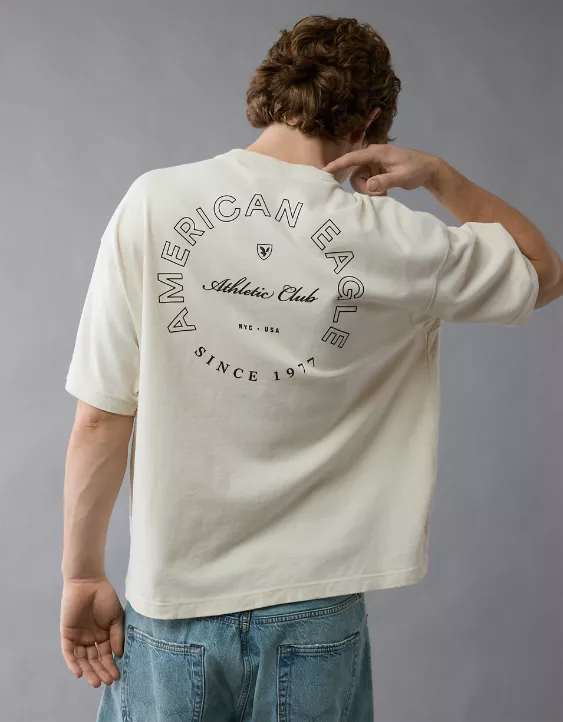 Aeo AE Boxy Logo Graphic T-Shirt