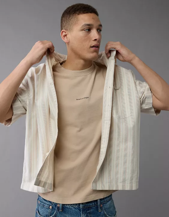 Aeo AE Boxy Logo Graphic T-Shirt