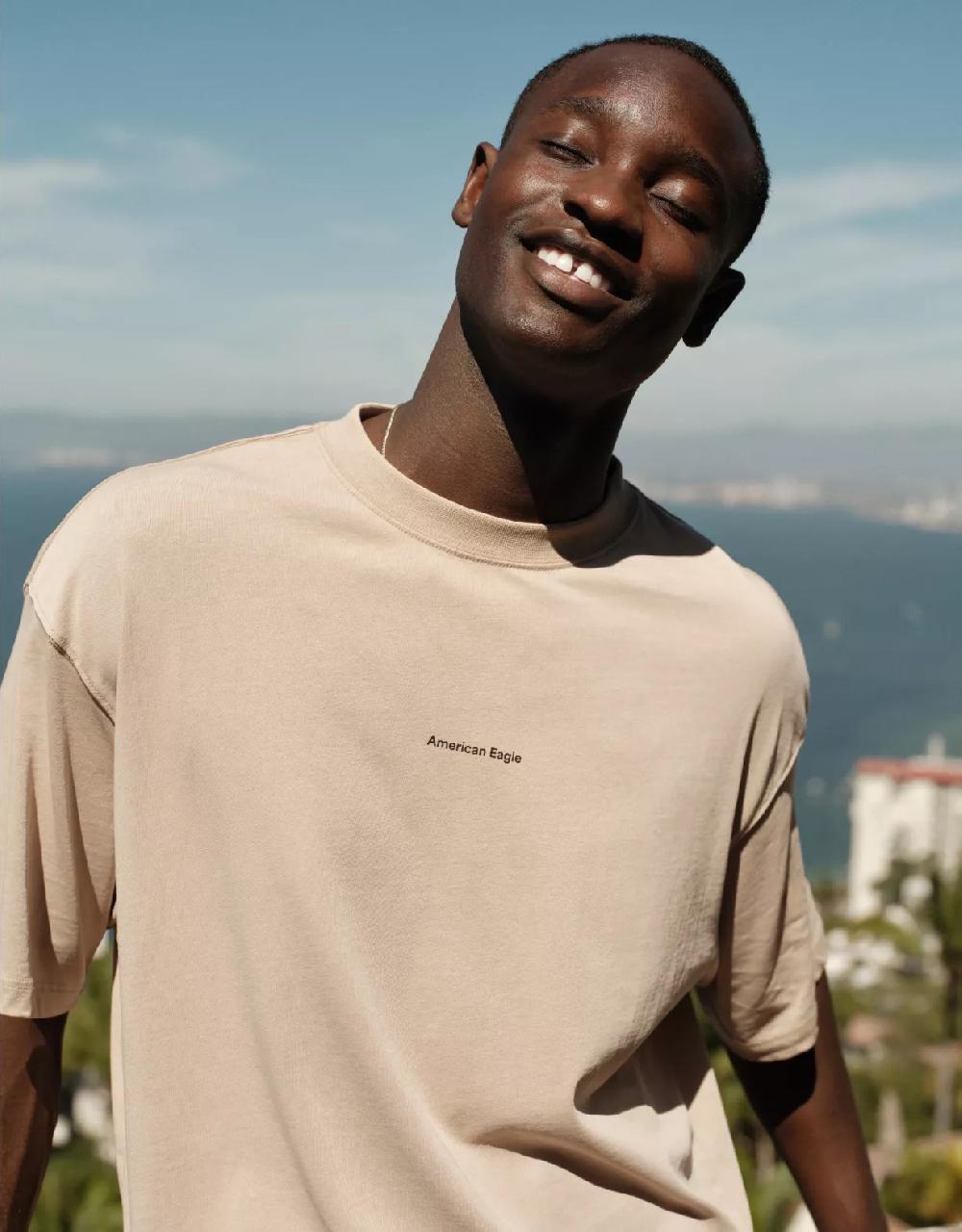aeo AE Boxy Logo Graphic T-Shirt
