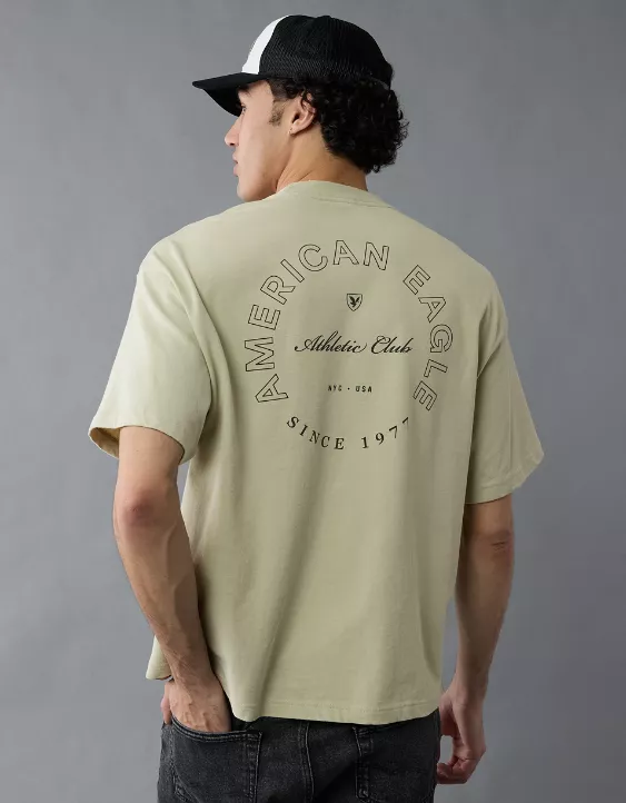 Aeo AE Boxy Logo Graphic T-Shirt