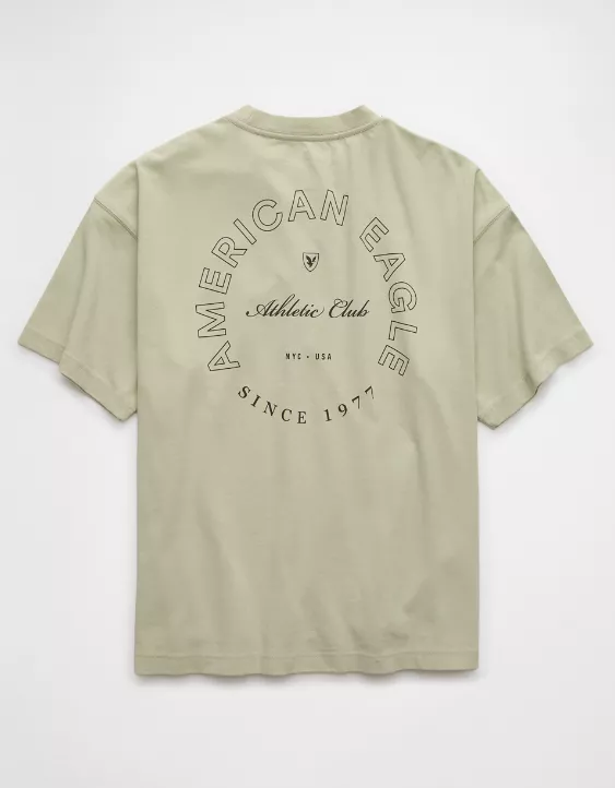 Aeo AE Boxy Logo Graphic T-Shirt