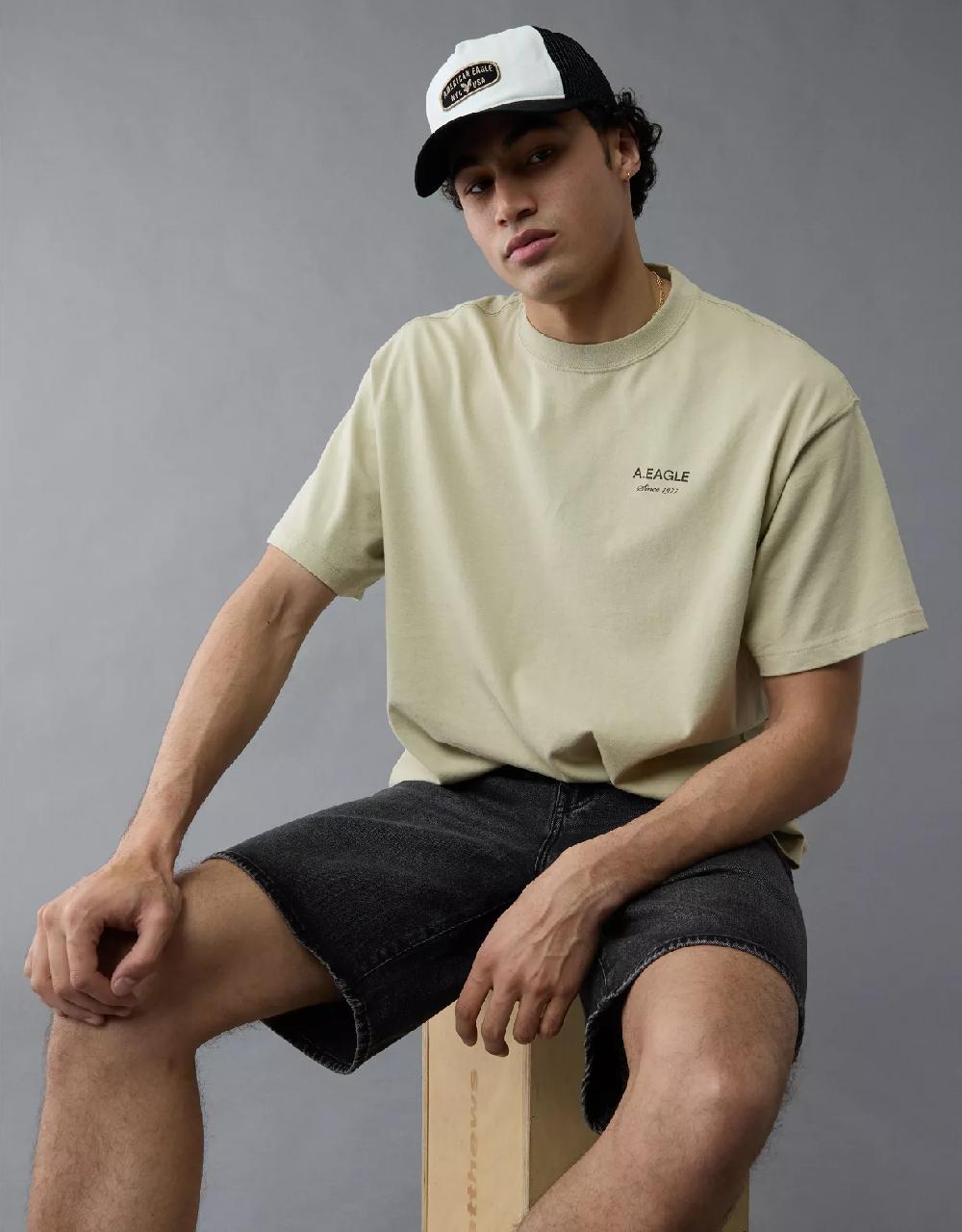 aeo AE Boxy Logo Graphic T-Shirt