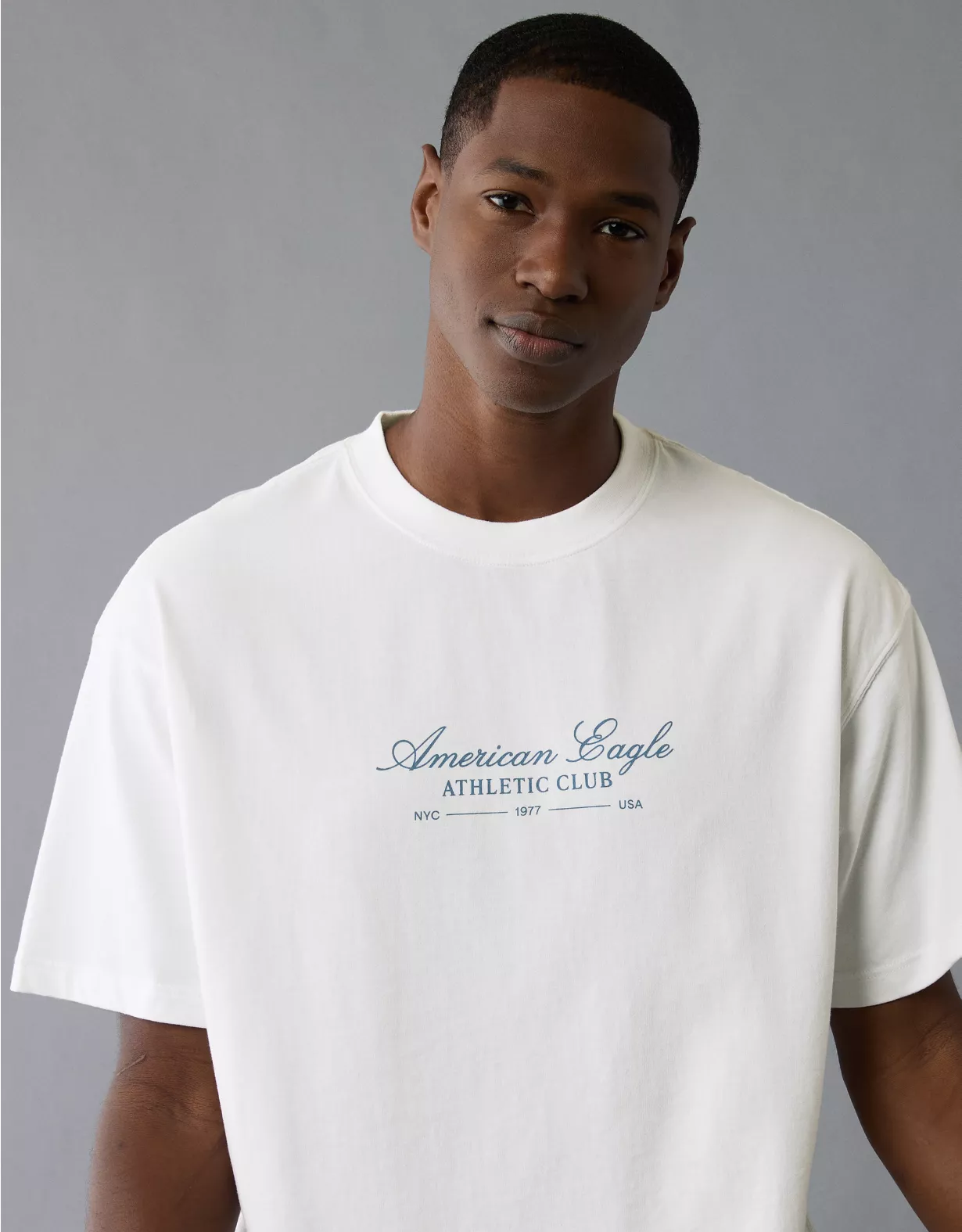 aeo AE Boxy Logo Graphic T-Shirt