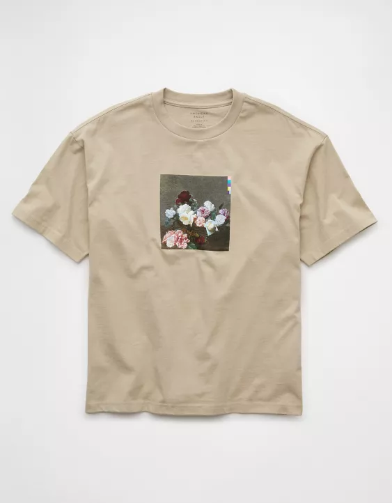 Aeo AE Boxy New Order Graphic T-Shirt