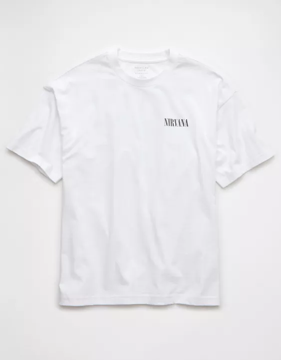 Aeo AE Boxy Nirvana Graphic T-Shirt