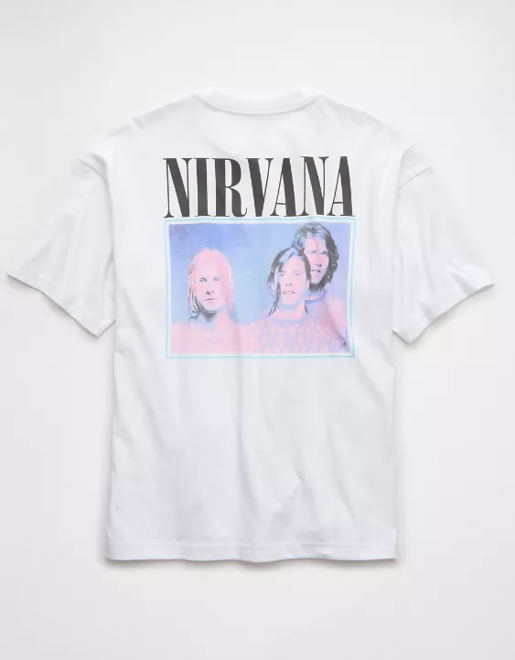 Aeo AE Boxy Nirvana Graphic T-Shirt