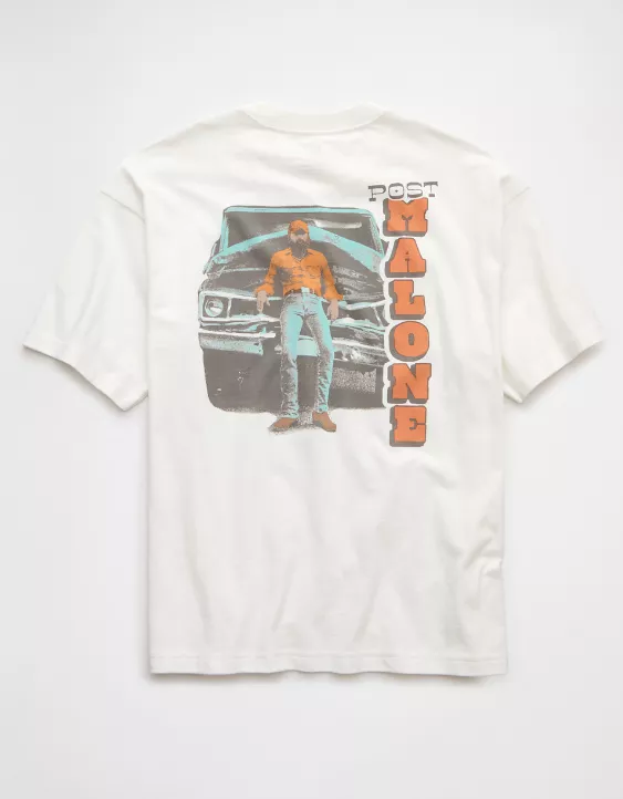 Aeo AE Boxy Post Malone Graphic T-Shirt