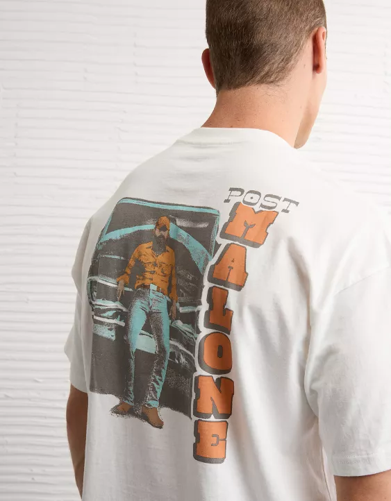 Aeo AE Boxy Post Malone Graphic T-Shirt