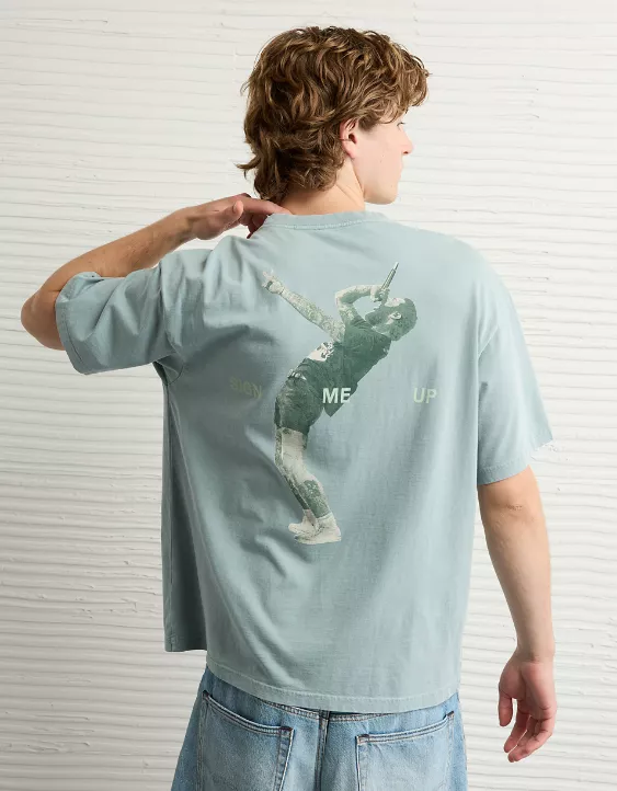 Aeo AE Boxy Post Malone Graphic T-Shirt