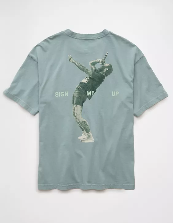 Aeo AE Boxy Post Malone Graphic T-Shirt