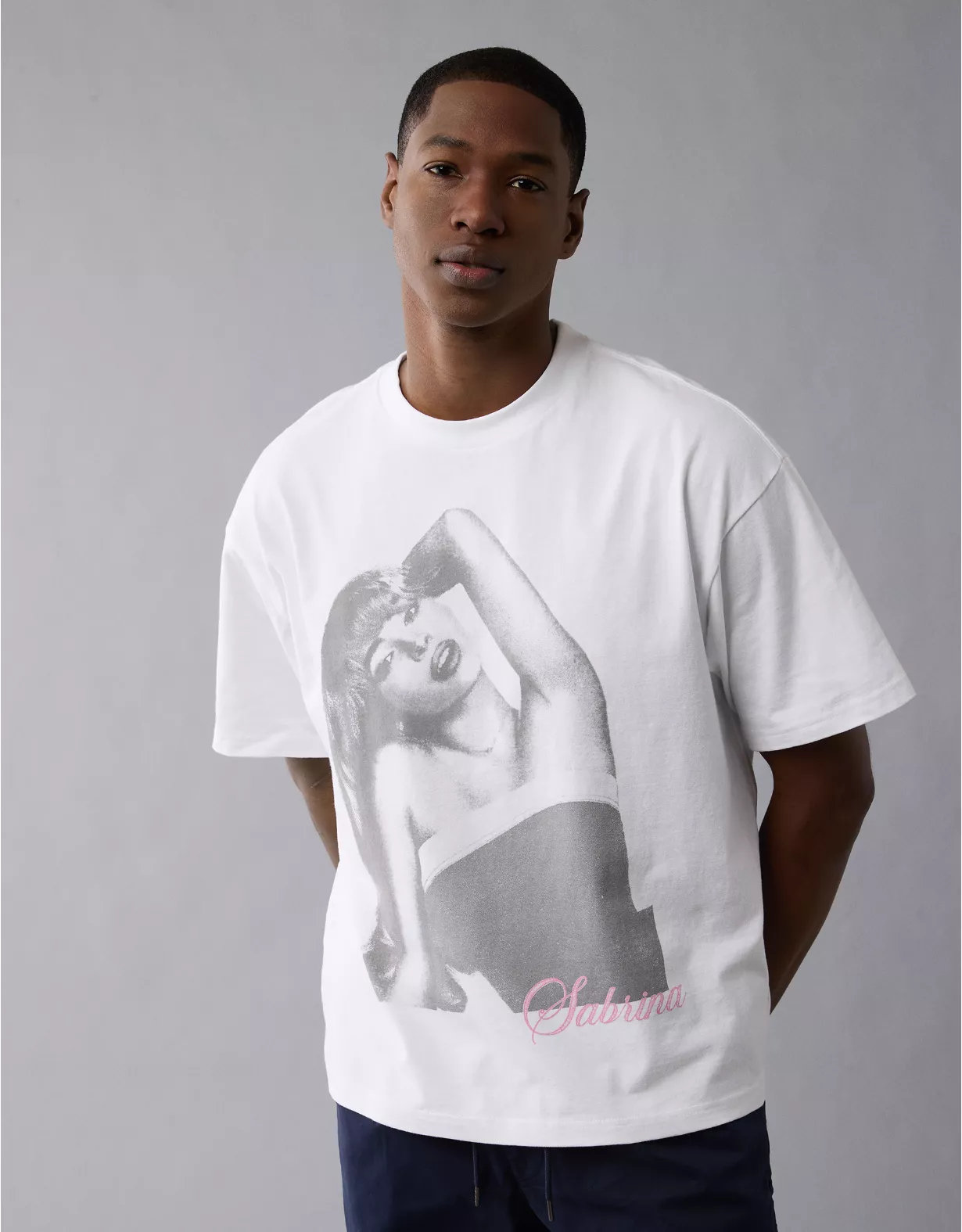 aeo AE Boxy Sabrina Carpenter Graphic T-Shirt