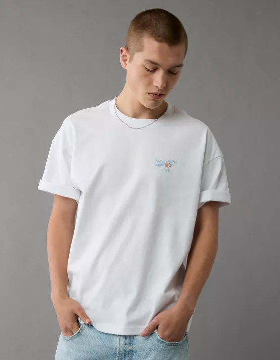 Aeo AE Boxy Snoopy Graphic T-Shirt