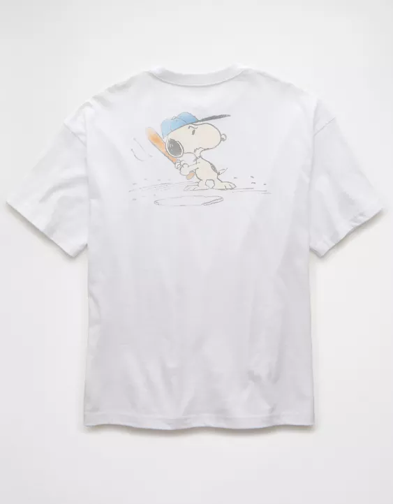 Aeo AE Boxy Snoopy Graphic T-Shirt