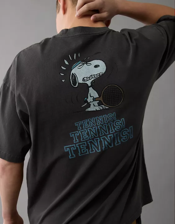 Aeo AE Boxy Snoopy Graphic T-Shirt
