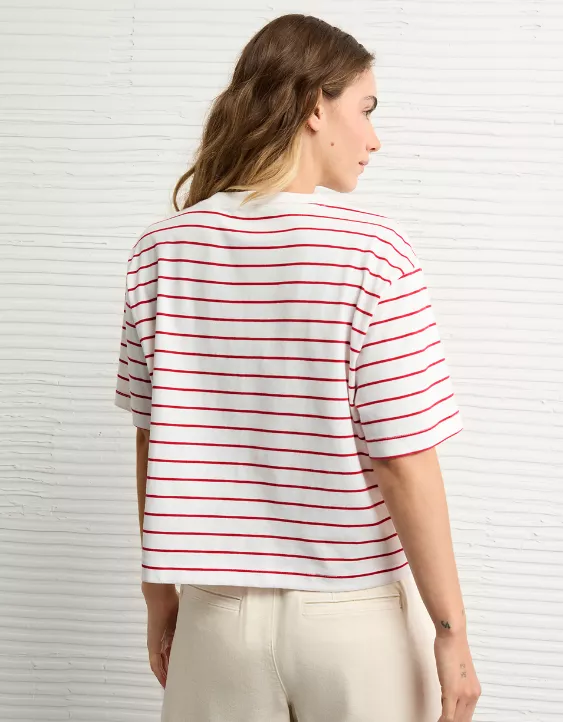 Aeo AE Boxy Striped T-Shirt