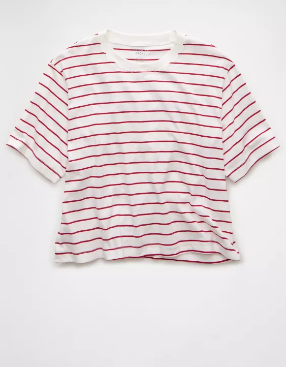 Aeo AE Boxy Striped T-Shirt