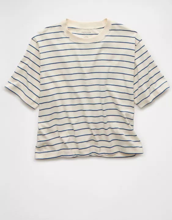 Aeo AE Boxy Striped T-Shirt