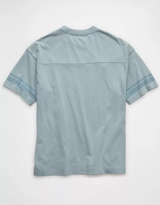 Aeo AE Boxy Sueded Football T-Shirt