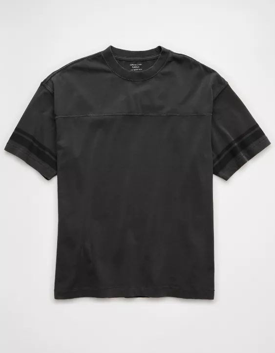 Aeo AE Boxy Sueded Football T-Shirt
