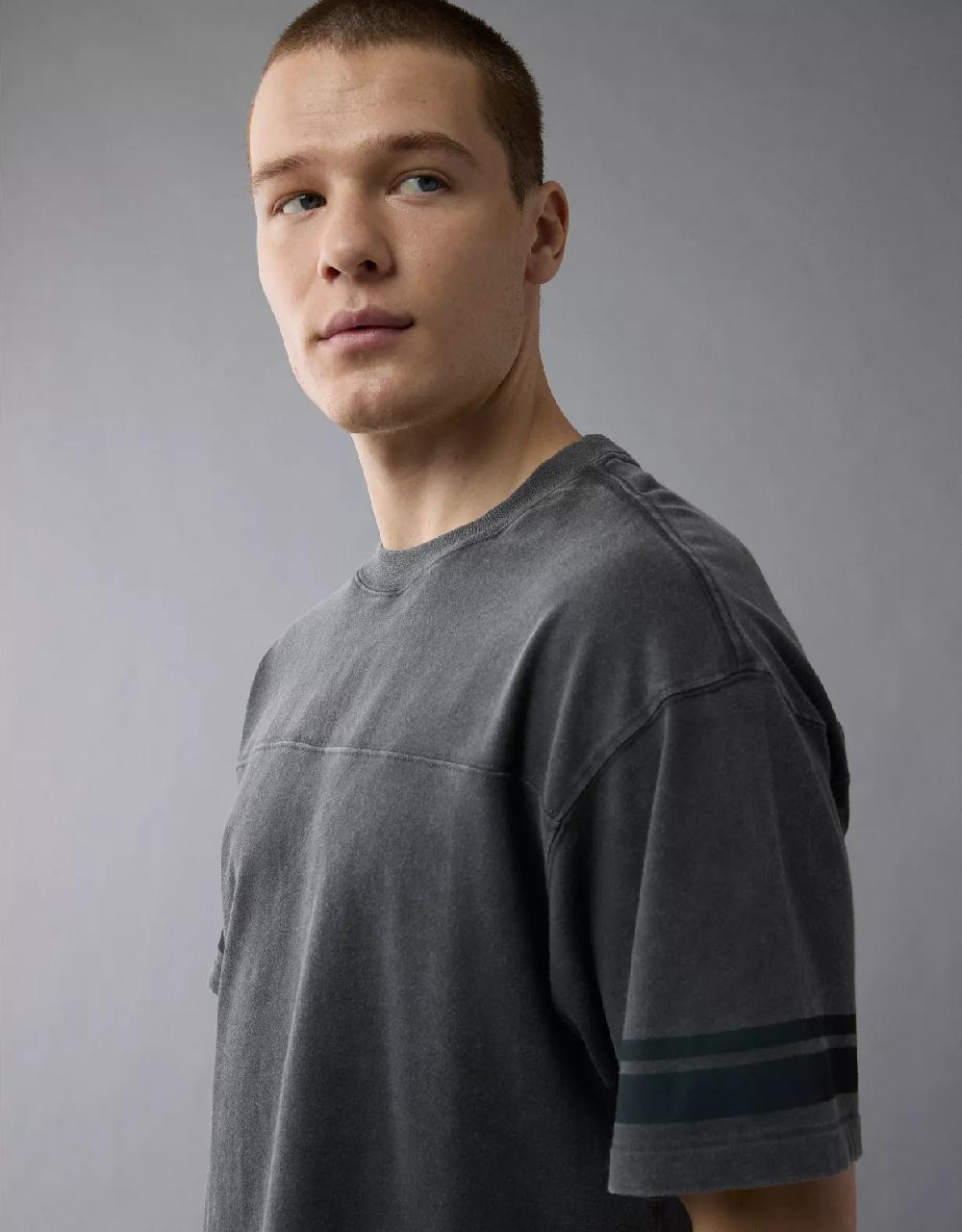 aeo AE Boxy Sueded Football T-Shirt