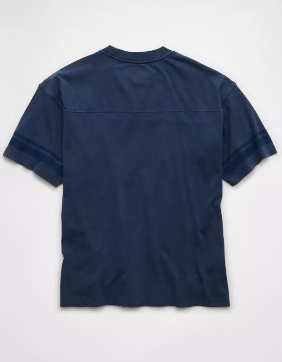Aeo AE Boxy Sueded Football T-Shirt