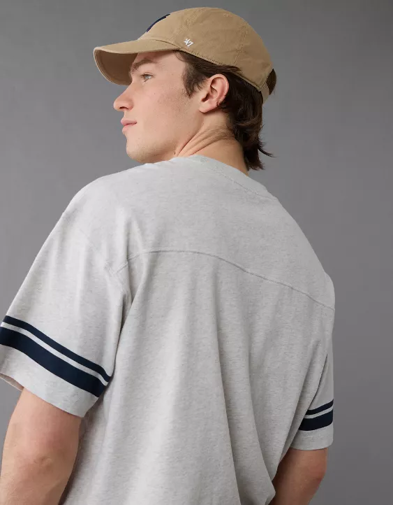 Aeo AE Boxy Sueded Football T-Shirt