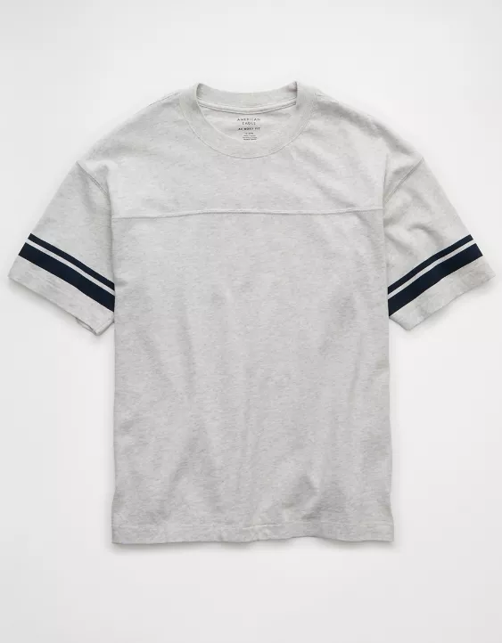 Aeo AE Boxy Sueded Football T-Shirt