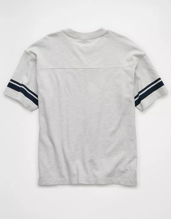 Aeo AE Boxy Sueded Football T-Shirt