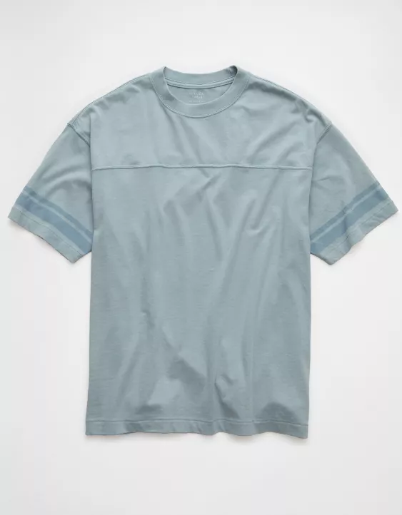 Aeo AE Boxy Sueded Football T-Shirt