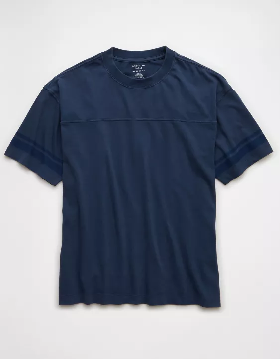 Aeo AE Boxy Sueded Football T-Shirt